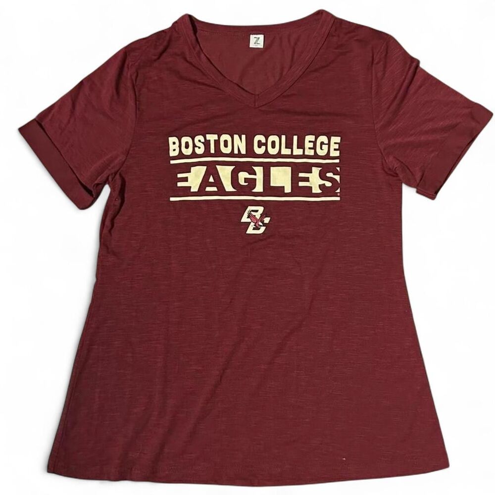 Zoozatz Women's Burgundy and Red T-shirt